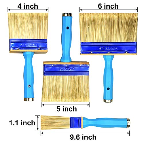 3 Pack (4,5,6inch) Heavy Duty Professional Stain Brush,Paint Brush,Paint Brushes,Double Thick 1.18 inch,Fence Brush,Paint Brush for Walls,Painters Paint Brush