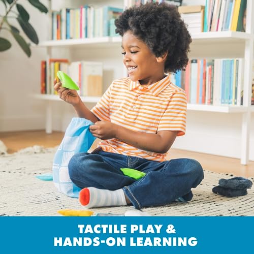 Educational Insights Sensory Squares, Textured Beanbags Squares, Toddler Sensory Toys, Preschool Kindergarten Classroom Must Haves, Set of 20 Beanbags, Ages 3+