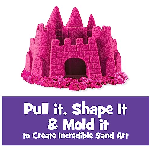 Kinetic Sand, 2lb. Pink Play Sand, Moldable Sensory Toys for Kids, Resealable Bag, Holiday & Christmas Gifts for Kids Ages 3+