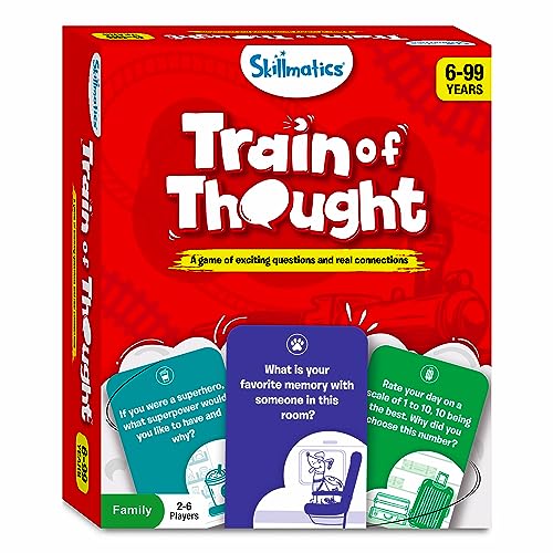 Skillmatics Card Game - Train of Thought, Fun for Family Game Night, Educational Toys, Travel Games for Kids, Teens and Adults, Gifts for Boys and Girls Ages 6, 7, 8, 9 and Up