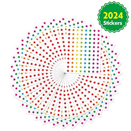 90 Pack Classroom Incentive Chart in 2 Designs with 2640 Star Stickers for Classroom Teaching or Family Using