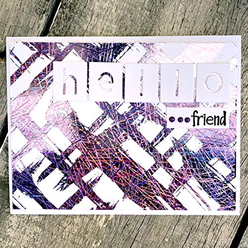 iCraft Deco Foil Transfer Sheets by Brutus Monroe, 6" x 12", 10 Sheets per Pack, Purple Sketch