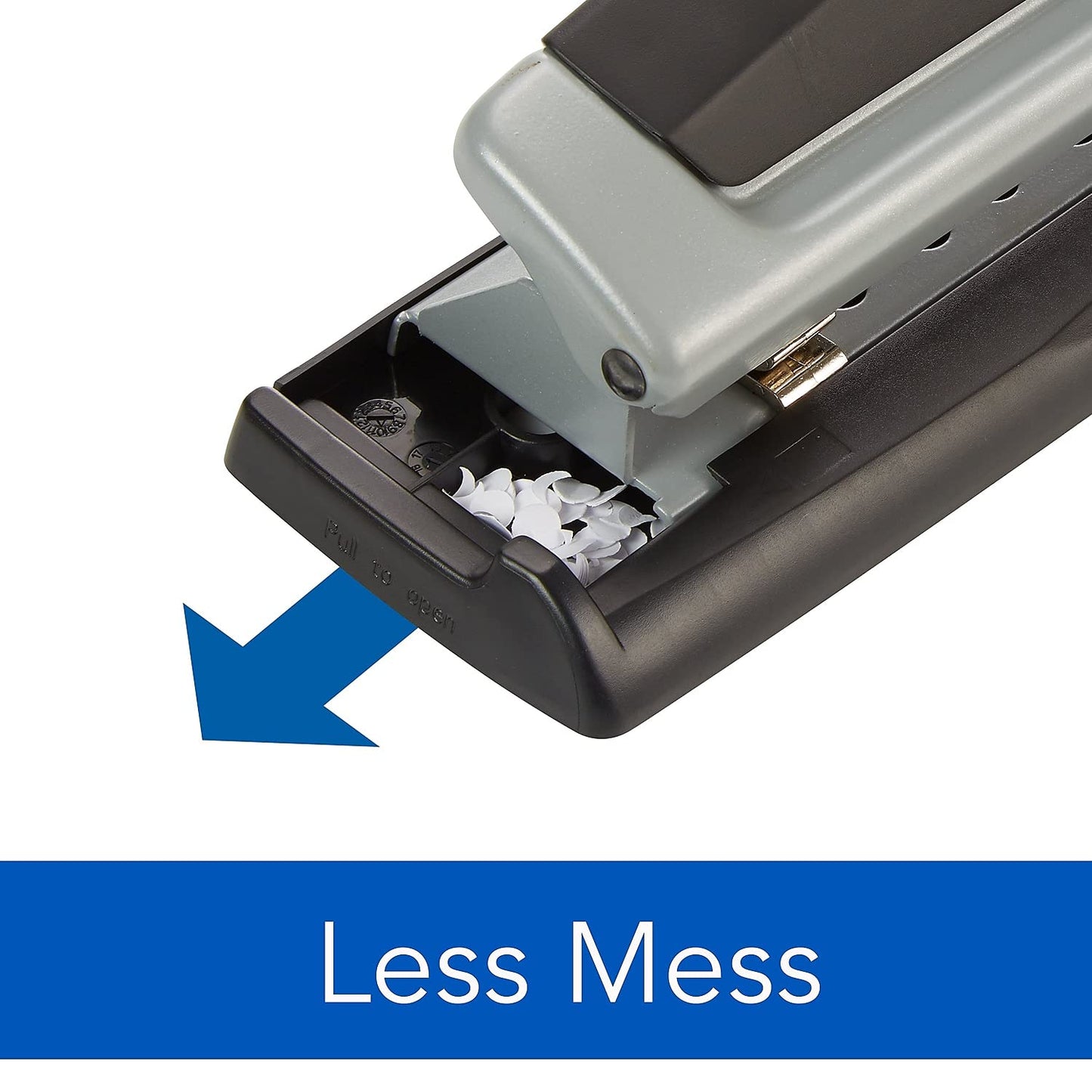 Swingline 3 Hole Punch, 2- 3 Hole Adjustable Desktop Puncher, 10 Sheet Punch Capacity, Precision Pro, Black/Silver (74037)