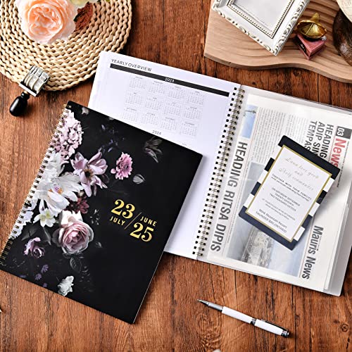 Monthly Planner/Calendar 2023-2025 - 2 Year Monthly Calendar 2023-2025 Planner, Jul. 2023 - Jun. 2025, 9'' x 11'', Large Monthly Planner with Monthly Tabs, Twin-wire Binding, Useful Inner Pocket