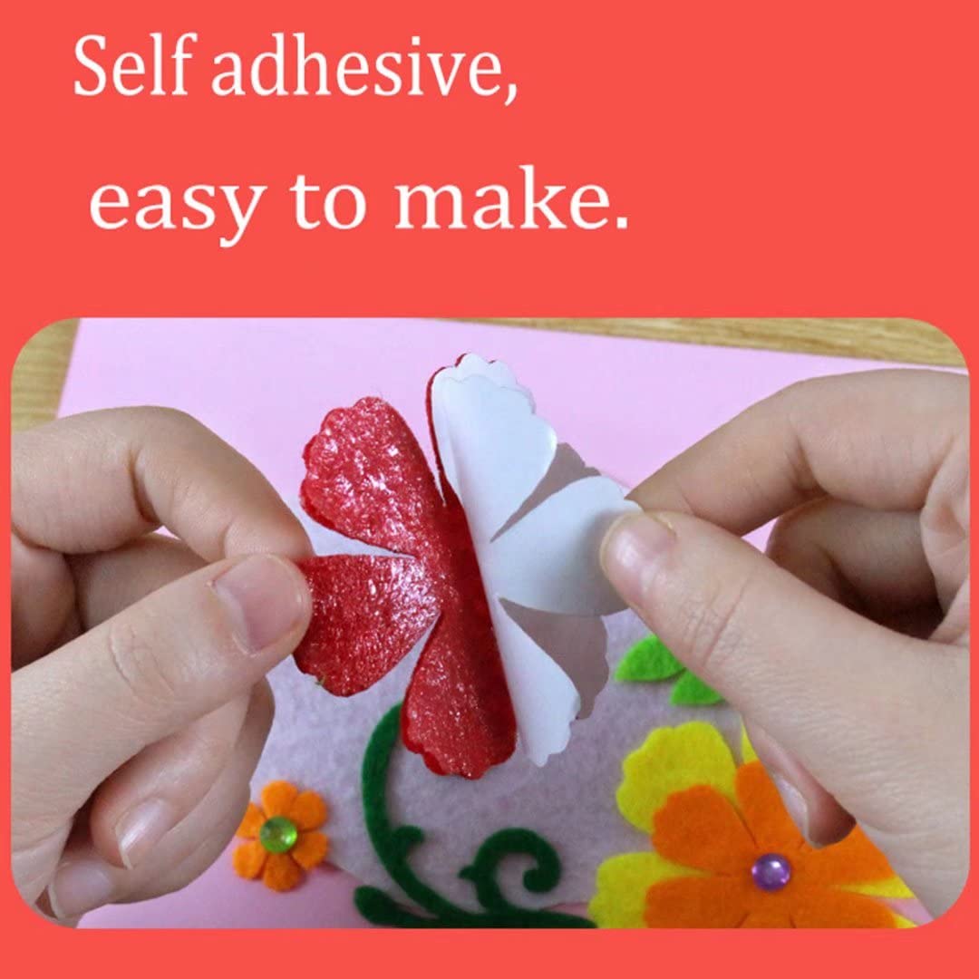 QIAONIUNIU Card Making Kits DIY Handmade Greeting Card Kits for Kids, Christmas Card Folded Cards and Matching Envelopes Thank You Card Art Crafts Crafty Set Gifts for Girls Boys