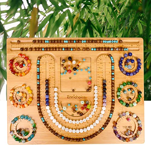 Enrichoice New Bamboo Combo Beading Board for Jewelry Bracelet Making and Other Jewelry Necklaces Design Beading Mats Trays