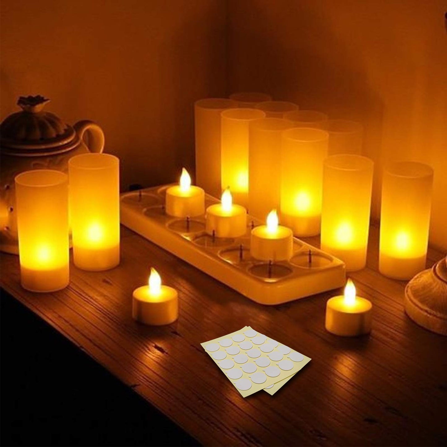 Aubeco 240PCS Candle Making Kit, Candle Wick Stickers, Candle Making Supplies, Double-Sided Stickers with The Little ‘‘Tail’’, Hot Wax Stickers for Candle Making