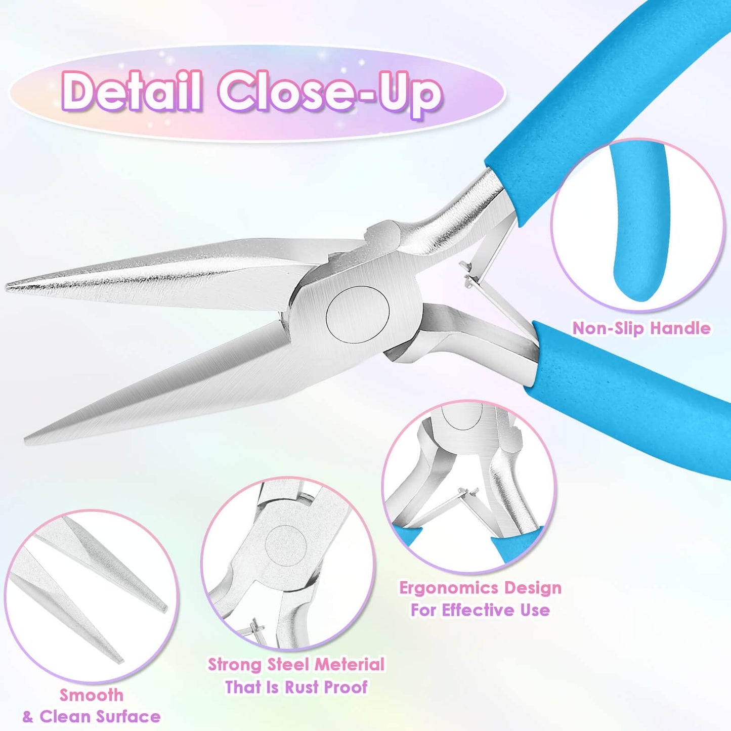 Pliers for Jewelry Making, Shynek Jewelry Pliers Set Includes Needle Nose Pliers, Round Nose Pliers and Wire Cutters, Jewelry Making Tools for Jewelry Repair, Wire Wrapping, Beading and Crafts