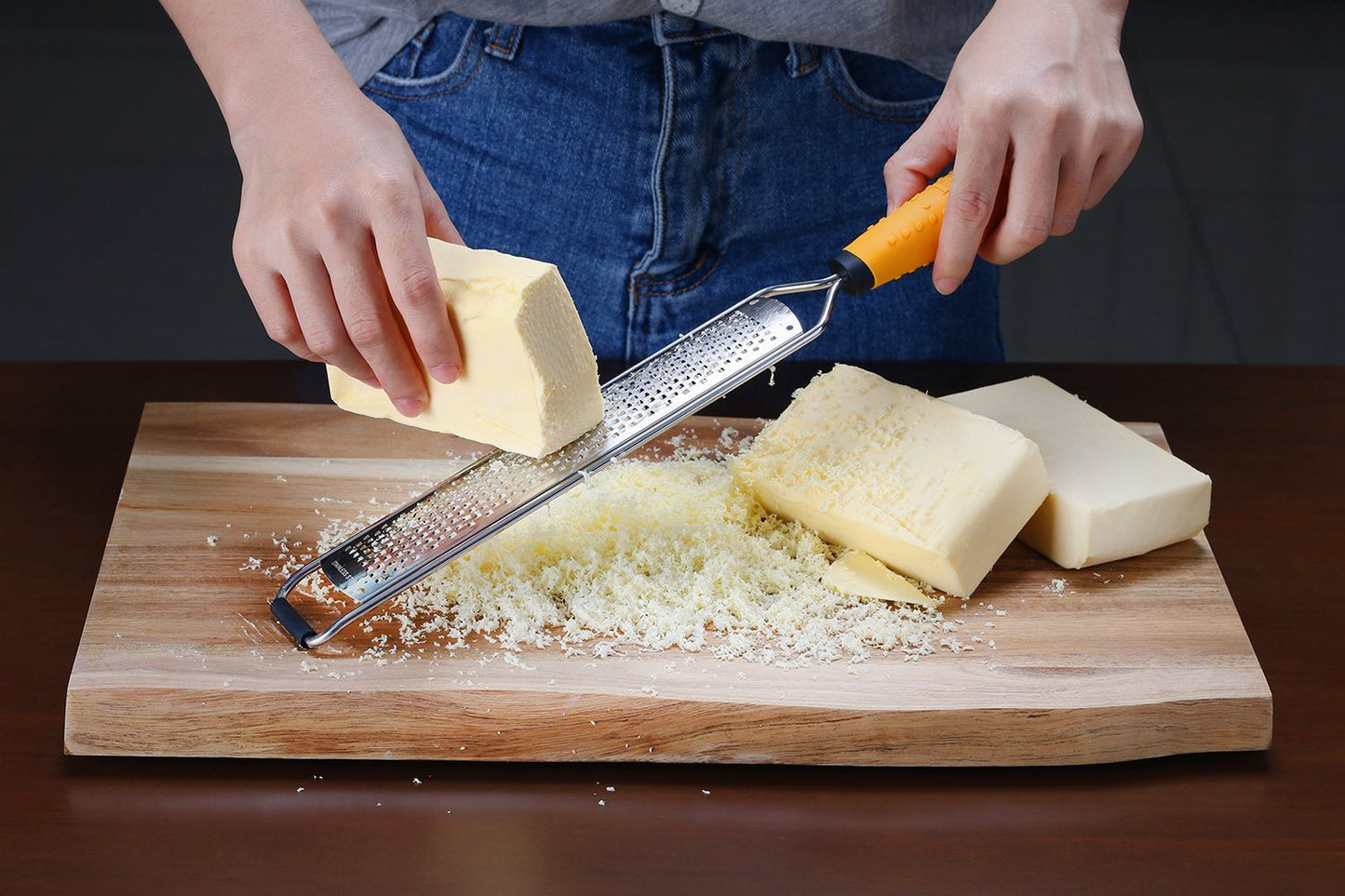 Deiss PRO Lemon Zester & Heavy Duty Cheese Grater & Vegetable Grater — Parmesan Cheese Lemon, Garlic, Nutmeg, Chocolate, Fruits, Vegetables, Ginger Grater - Cheese Shredder & Stainless Steel Grater