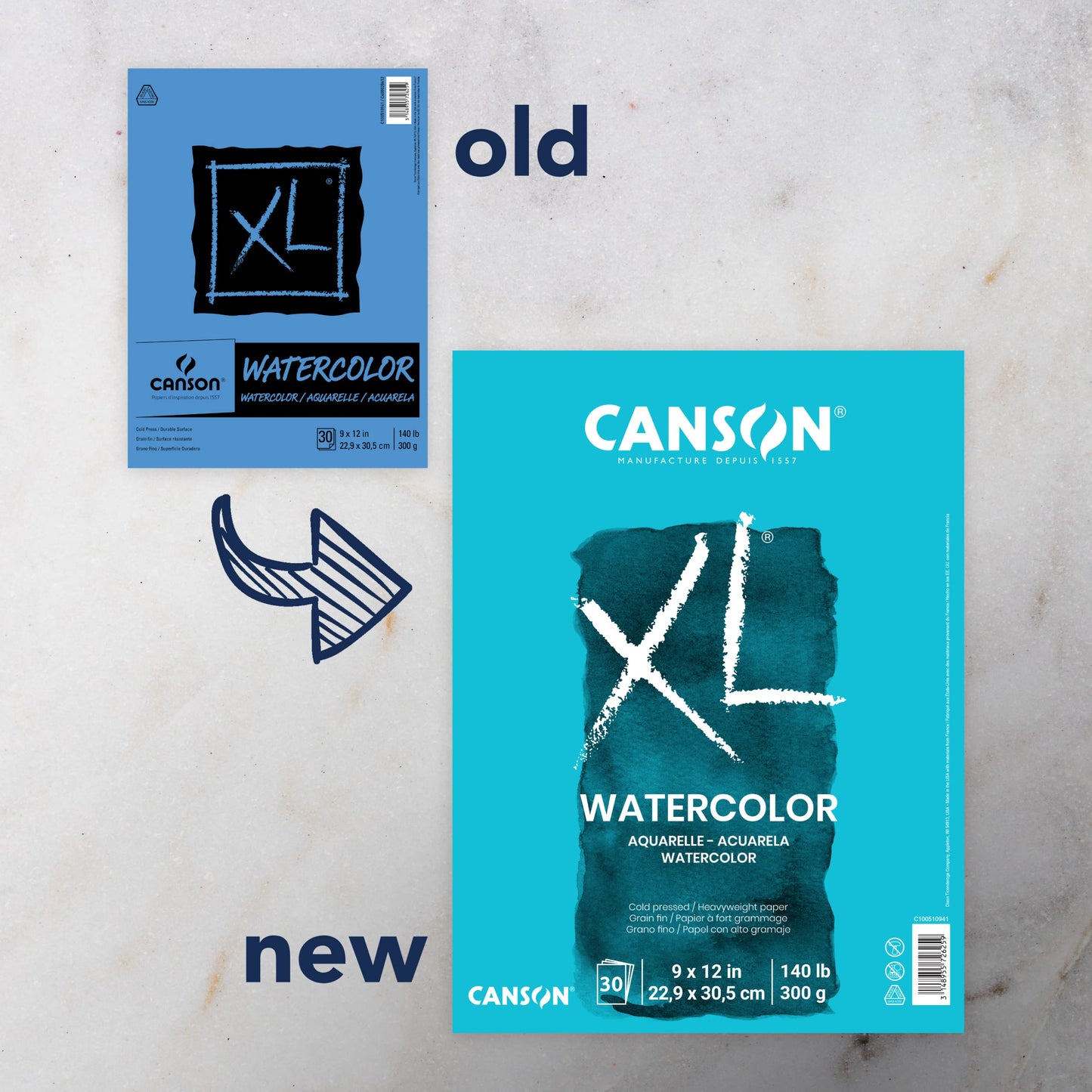 Canson XL Watercolor Pads, 9 In. x 12 In., Pad Of 30 (100510941) (98773)