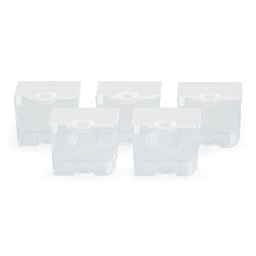 Bead Storage Solutions Elizabeth Ward 5 Piece Bead Clear Organizing Storage Containers for Small Beads, Crystals, Fasteners, and More, Medium