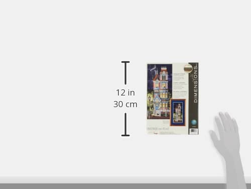Dimensions 'Victorian Charm' Counted Cross Stitch Kit, 18 Count Navy Aida, 8'' x 17''