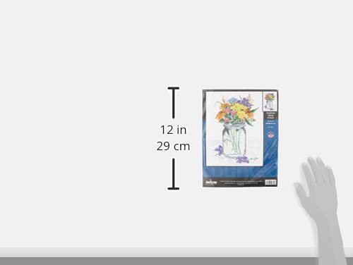 Janlynn 017-0112 "Wildflower Jar Counted Cross Stitch Kit