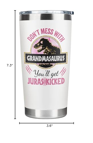 GINGULMINA Grandma Gifts - Birthday Gifts for Grandma - Mothers Day, Christmas Gift Ideas for Grandmother from Grandchildren, Granddaughter, Grandson, Grandkids - 20 Oz Stainless Steel Tumbler