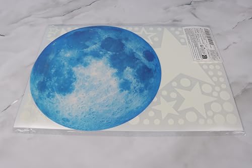 1138Pcs Glow in The Dark Stars, Glow in The Dark Moon for Ceiling Planets Space Wall Stickers Solar System Galaxy Wall Decals for Kids Boys Bedroom Living Room Decoration -Blue