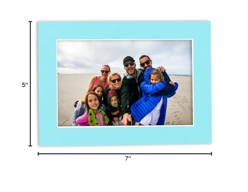 4x6 Mat for 5x7 Frame - Precut Mat Board Acid-Free Mixed Colors 4x6 Photo Matte Made to Fit a 5x7 Picture Frame, Premium Matboard for Family Photos, Show Kits, Art, Picture Framing, Pack of 25 Mats
