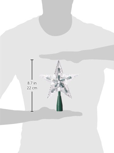 Kurt Adler Star Treetop 10-Light Set, 7-Inch, Clear