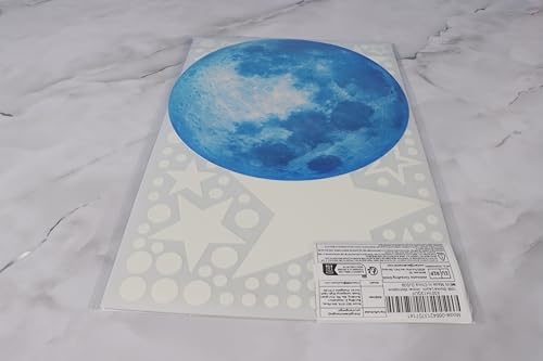 1138Pcs Glow in The Dark Stars, Glow in The Dark Moon for Ceiling Planets Space Wall Stickers Solar System Galaxy Wall Decals for Kids Boys Bedroom Living Room Decoration -Blue