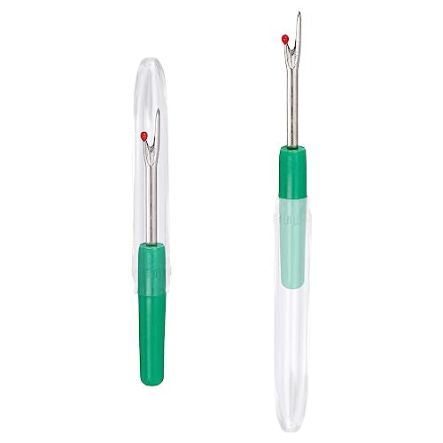 Seam Ripper, Needle Threader and Hand Sewing Needles Set, Big Small Stitching Thread Unpicker, Thread Cutter Remover with Scissor for Sewing Needlework DIY Craft