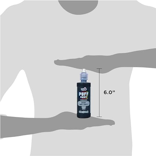 Tulip Dimensional Fabric Paint 4 oz Slick Black 3 Pack, 4 Fl Oz (Pack of 3), 3 Count