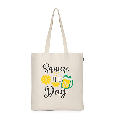 Ecoright Aesthetic Canvas Tote Bag for Women, Reusable Cotton Tote Bag for, Grocery, Shopping, Beach & Gifts for Women