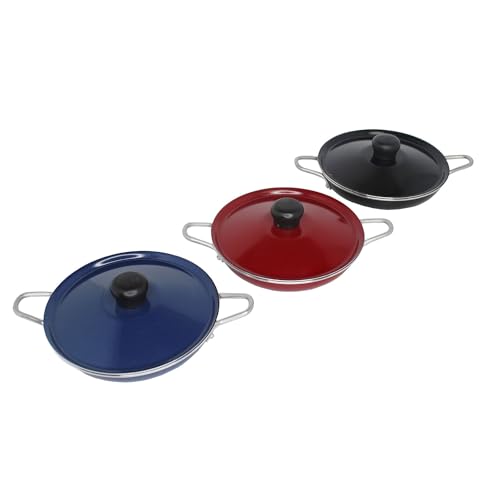 Imusa 6" Egg Pan Casserole with Lid and Bakelite Side Handle in Assorted Cookware, Colors may vary