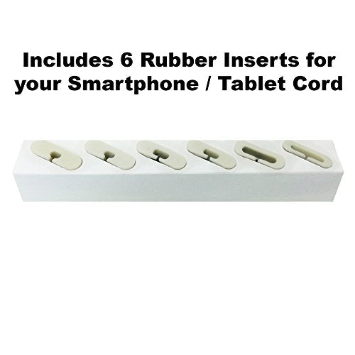 All-in-One Desk Organizer & Docking Station/Stand for iPad/iPhone/Tablets/Smartphones with 3 USB Ports