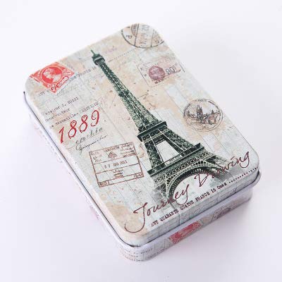 5 Pack Metal Tins Box Containers 3.54 x 2.56 x 1.1 inch, Mini Portable Small Tins with Lids, Rectangular Case Empty Box for Candies, Pills, Earring,Jewelry Craft, Multi-Purpose Home Kitchen Office