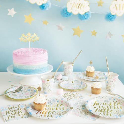Unique Gold Star Pick Birthday Candles (Pack of 6) - Dazzling & Elegant Cake Topper, Perfect for Parties, Baking & Decorating