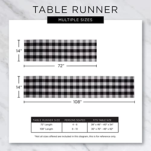 Farmhouse Braided Stripe Table Runner Collection, 15x72 (15x77, Fringe Included), Stone