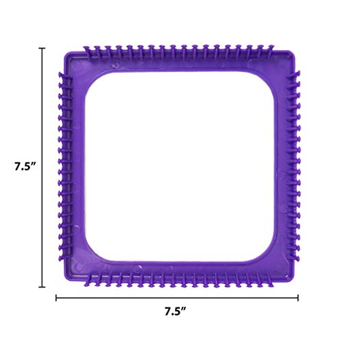 Made By Me Easy Steps Weaving Loom for Kids, Includes 165 Loom Loops & 1 Weaving Loom with Loom Hook, Makes 4 Projects, Hook & Loop Potholder Kit, DIY Weaving Kit, Potholder Loom Kit, Kids Crafts