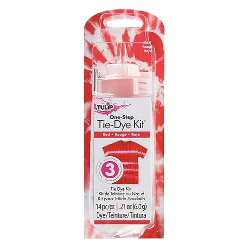 Tulip One-Step Tie-Dye Kit Tulip Fabric Dye Open Stock 21543 Fdy Opstk Red 3/36, As Detailed