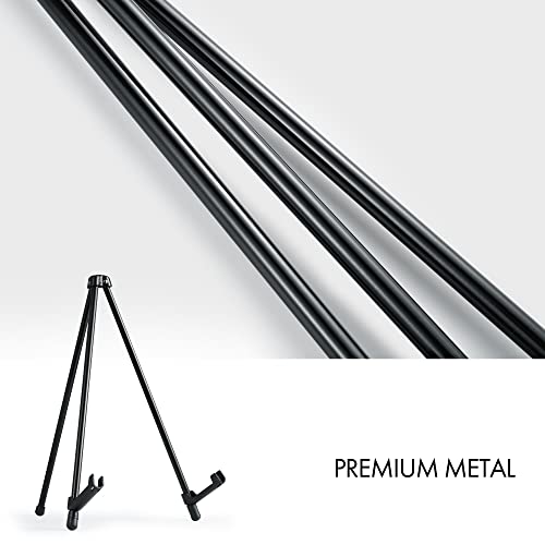 ARTIFY 14'' Tabletop Instant Display Easel, Black Steel Table Top Easels for Display, Tripod for Canvas, Paintings, Signs, Posters