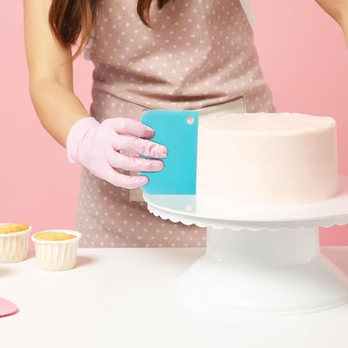 Riccle Piping Bags and Tips Set, 12 Inch 100 Anti Burst Piping Bags, Cake Decorating Kit with 18 Piping Tips, 1 Reusable Pastry Bags, 3 Cake Scrapers, 2 Couplers, and 2 Icing Bags Ties