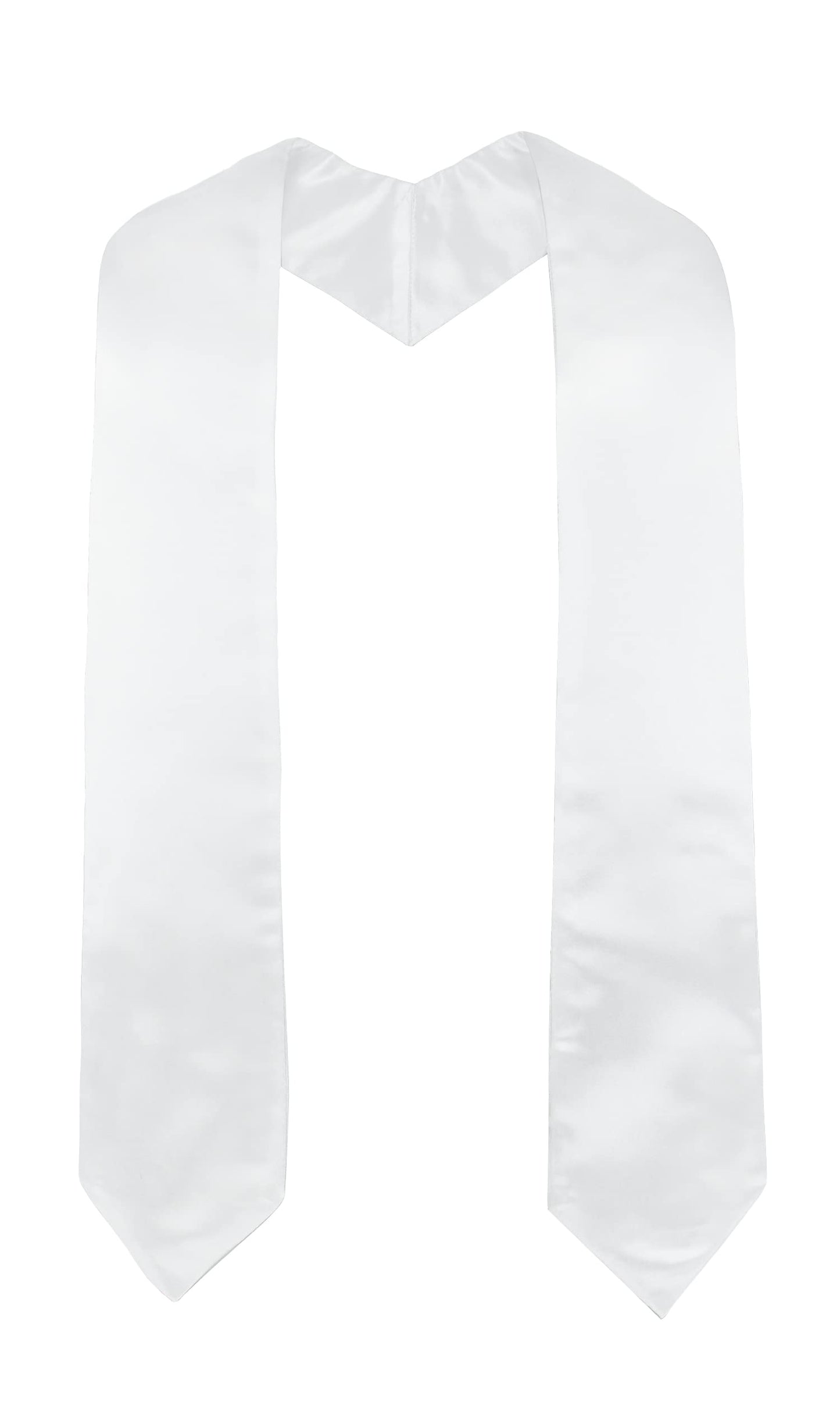 GraduatePro White Sublimation Blank Stole Sash 60 Inches Long for Adults