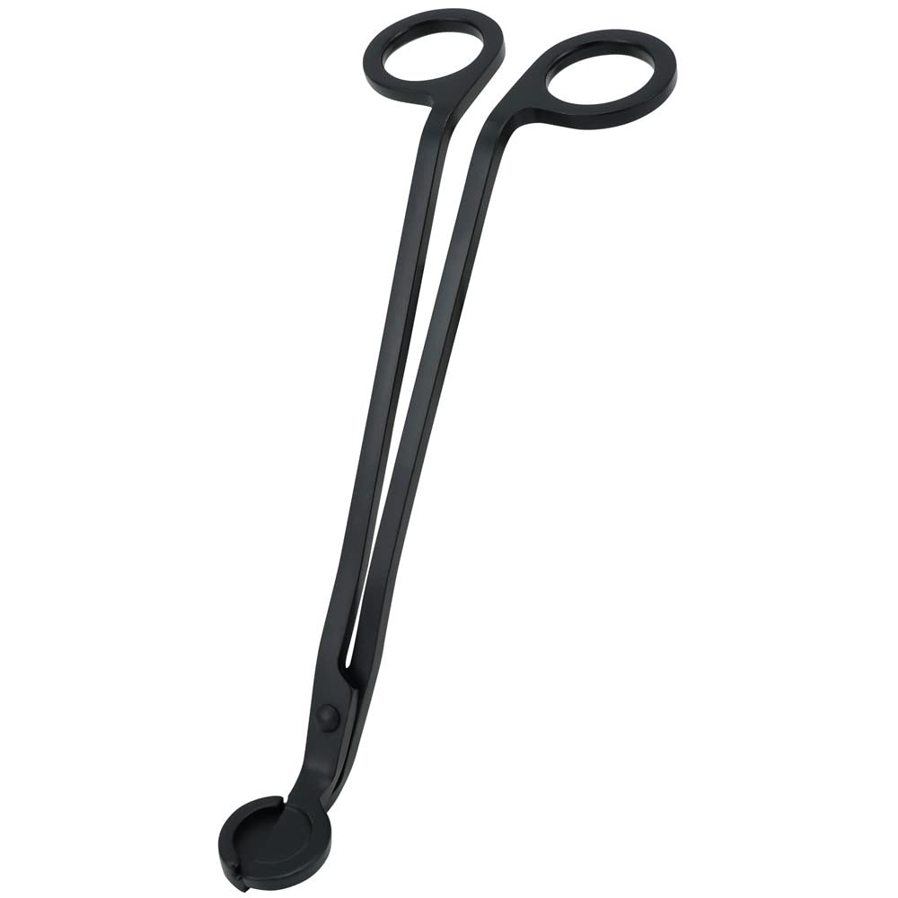 3 in 1 Candle Accessory Set with Candle Wick Trimmer & Wick Dipper & Candle Snuffer Extinguisher, Wick Cutter & Wick Scissor Candle Gift Set for Candle Lovers(Black)