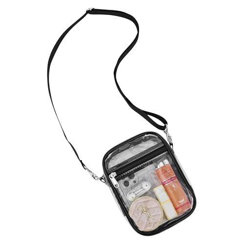 USPECLARE Clear Purse Stadium Clear Messenger Bag Stadium Approved for Men and Women Clear CrossBody Bag