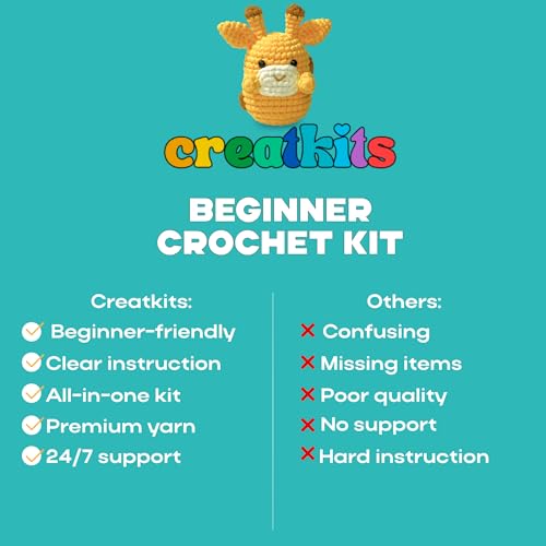 Easy Crochet Kit for Beginners Animals - Learn to Crochet Kits for Beginners - Bear Crochet Box