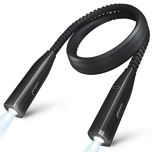 Neck Light - 3-Color & 5-Brightness, Comfortable Silicone Arm, Eye-Caring for Reading, Knitting, Crafting