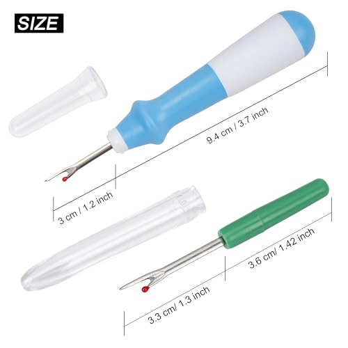 Seam Ripper, Needle Threader and Hand Sewing Needles Set, Big Small Stitching Thread Unpicker, Thread Cutter Remover with Scissor for Sewing Needlework DIY Craft