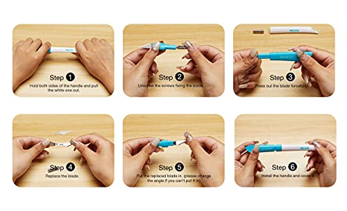 Nicapa Basic Tool Set Craft Weeding Vinyl Cardstock Crafting Tools Kit for Silhouette/Siser/Oracal 631 651 751 Vinyl-Green