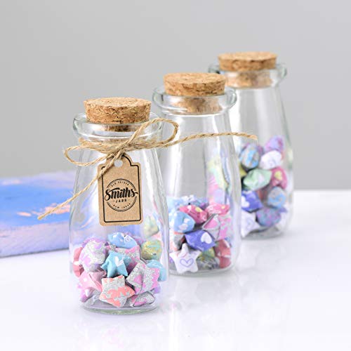 Smith's Mason Jars Set of 12 x 100ml Small Glass Jars with lids | Small Glass Bottles Great for Food Storage, Yogurt jars, Bud Vases, Candies, Arts and Crafts, Home made Gin, Giveaways & More