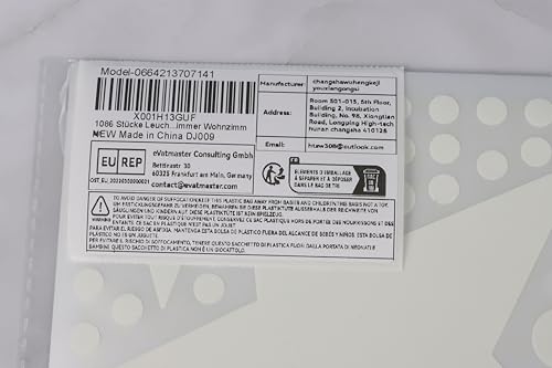 1138Pcs Glow in The Dark Stars, Glow in The Dark Moon for Ceiling Planets Space Wall Stickers Solar System Galaxy Wall Decals for Kids Boys Bedroom Living Room Decoration -Blue