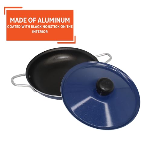 Imusa 6" Egg Pan Casserole with Lid and Bakelite Side Handle in Assorted Cookware, Colors may vary