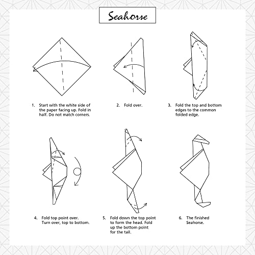 Origami Paper 500 sheets Japanese Washi Patterns 6" (15 cm): Double-Sided Origami Sheets with 12 Different Designs (Instructions for 6 Projects Included)
