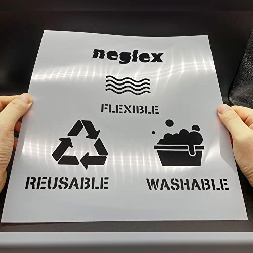 10PCS 7mil Blank Mylar Stencil Sheets,12X12 inch Milky Translucent PET Blank Stencils Sheets,Template Material for Cutting Machines, Laser Cutting, Food-Safe Craft Plastic