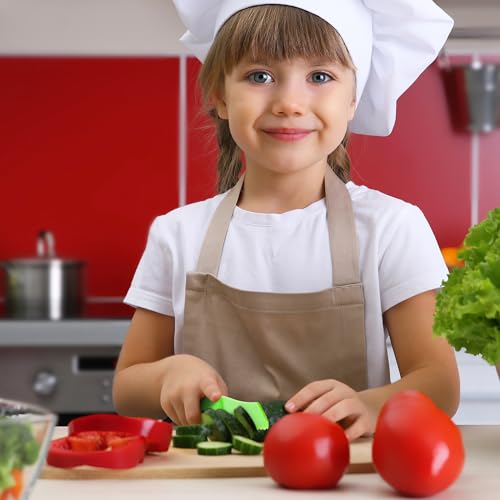 13 Pieces Montessori Kitchen Tools Cookware Baking Toy for Toddlers Kids, Toddler Safe Knife Set for Real Cooking, Cutting Boards, Crinkle Cutter, Serrated Edges and Wooden Safe Knives