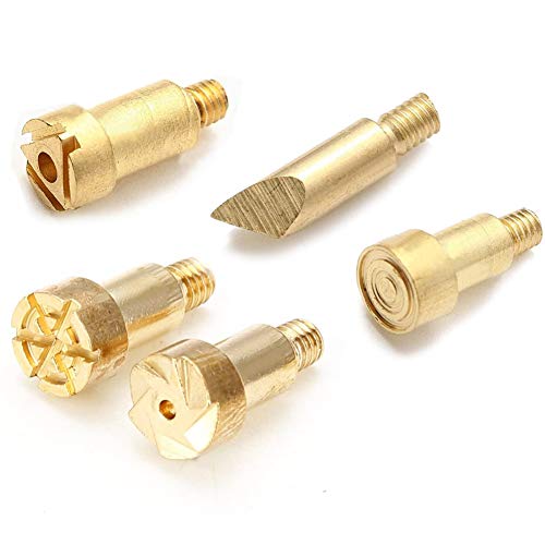 23Pcs Pyrography Wood Burning Tips, Wood Burning Tool Kits Carving Iron Tip for Embossing/Adults/Beginners/Birthday/Wedding Anniversary/Halloween/Christmas DIY