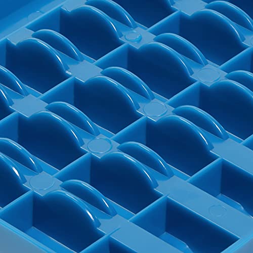Dritz Storage, Holds 32 (Included) Bobbin Box, Blue