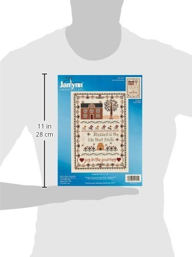 Janlynn 50222 Counted Cross Stitch Kit 7.75"X11.25", Joy in The Journey (14 Count), Blue